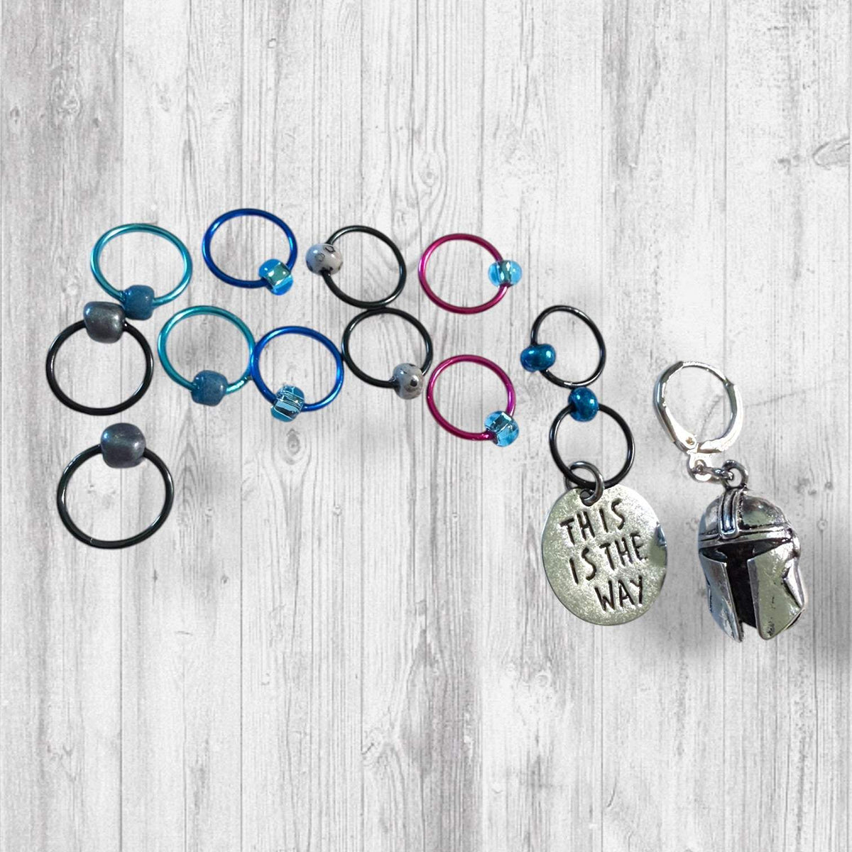 This Is the Way to Finish the Project Progress and Stitch Markers
