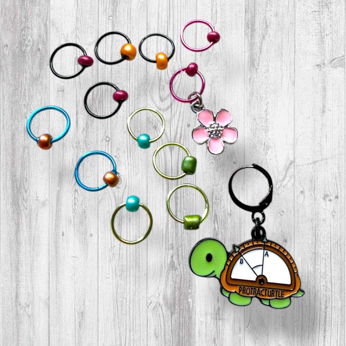 Protracturtle Says The Limit Does Not Exist Progress and Stitch Markers