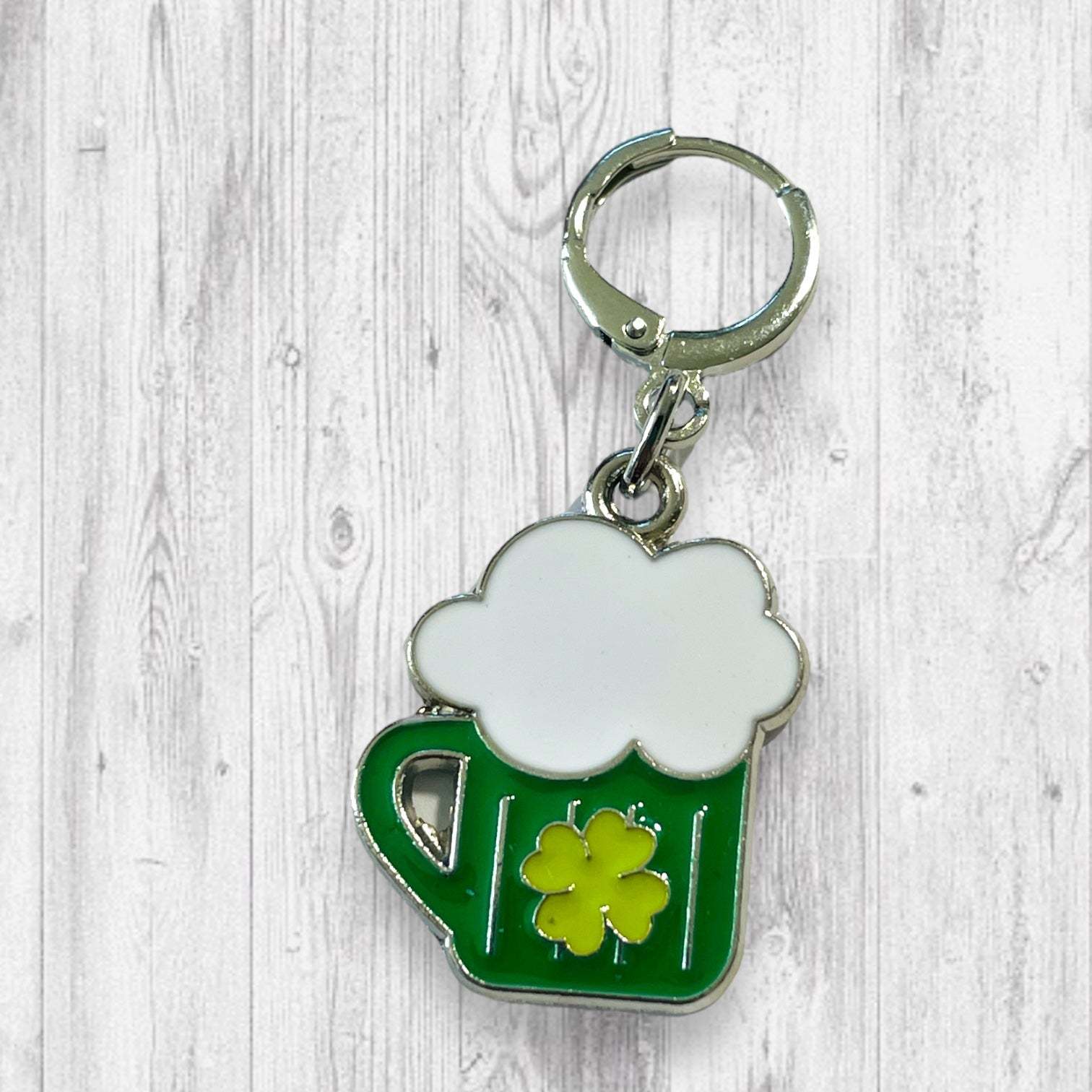 St. Patrick's Day Beer Pressure Progress and Stitch Markers - AdoreKnit