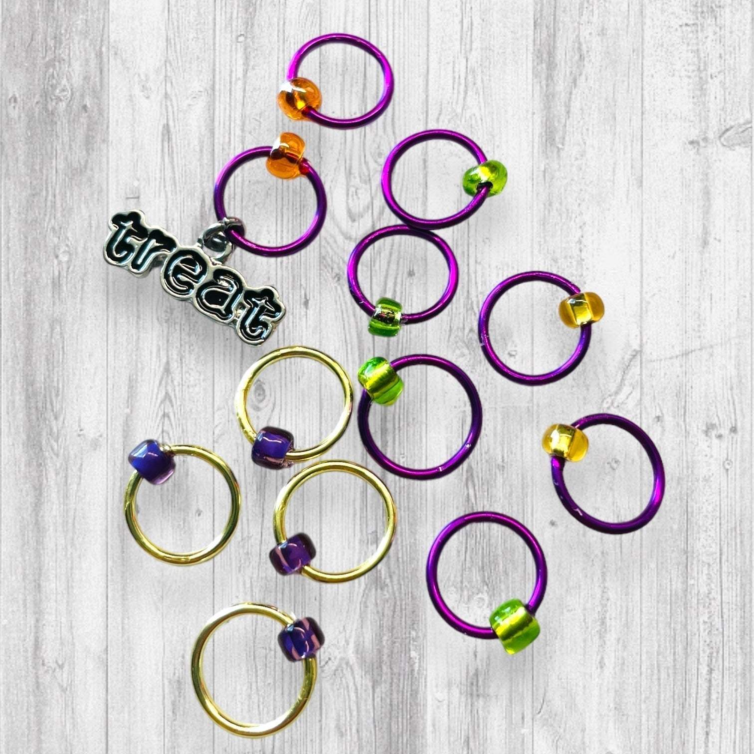 Official Candy Tester Progress and Stitch Markers - AdoreKnit