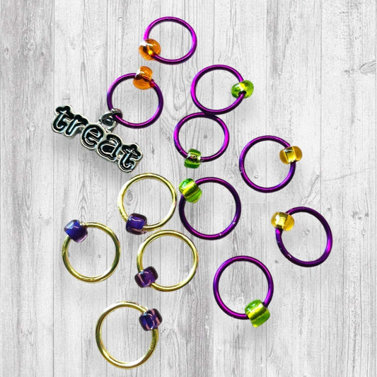 Official Candy Tester Progress and Stitch Markers - AdoreKnit