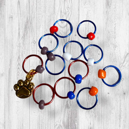 Wrapped & Whiskered Progress & Stitch Markers