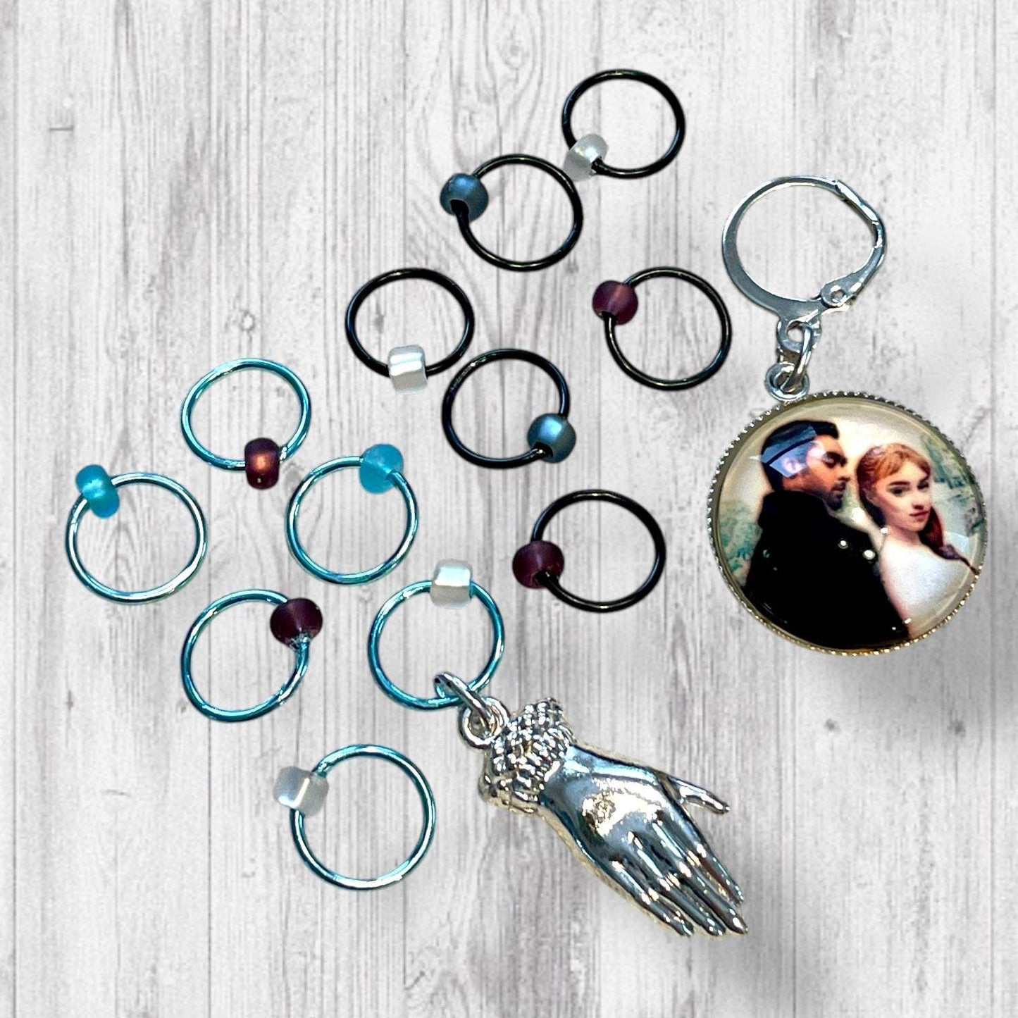 To Meet a Beautiful Woman Progress and Stitch Markers