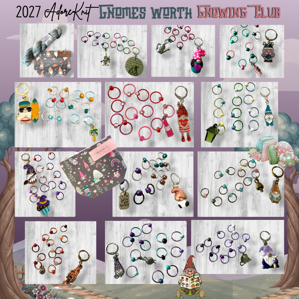 2027 Gnomes Worth Gnowing Knitting Countdown Club | AdoreKnit