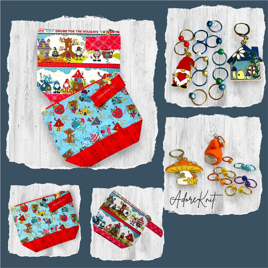 Love this Gnome Home Progress and Stitch Markers