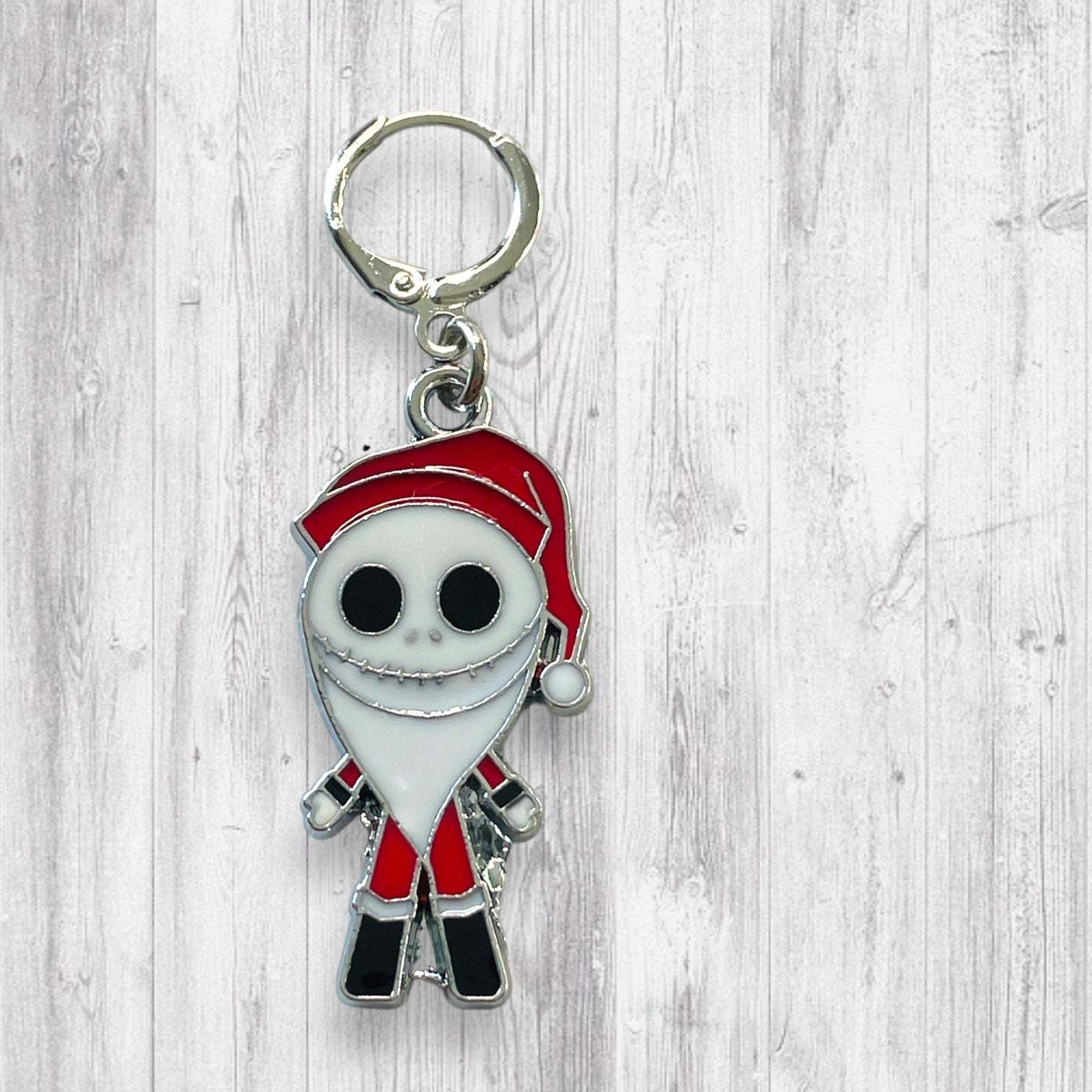 Santa Jack and Jack-o-lantern Progress and stitch markers - AdoreKnit