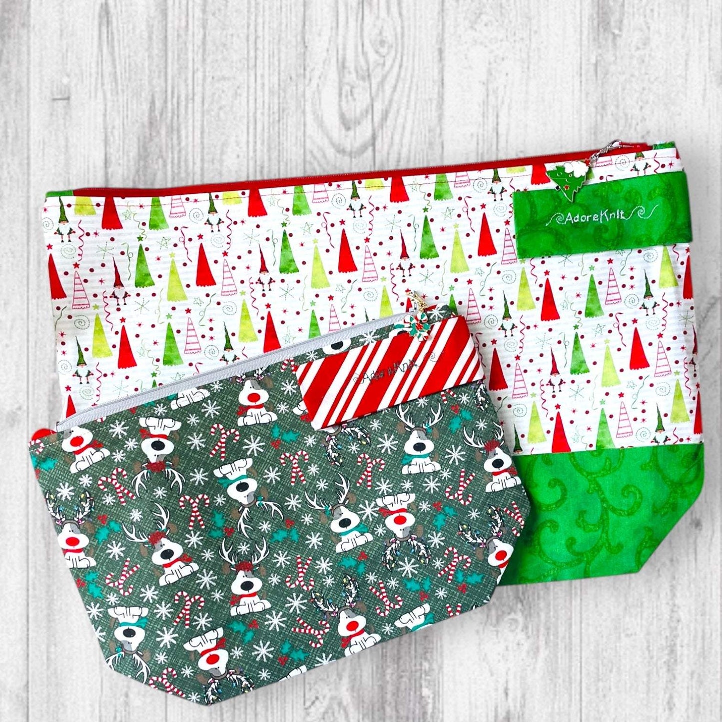 Candy Canines & Christmas Lights Project Bag