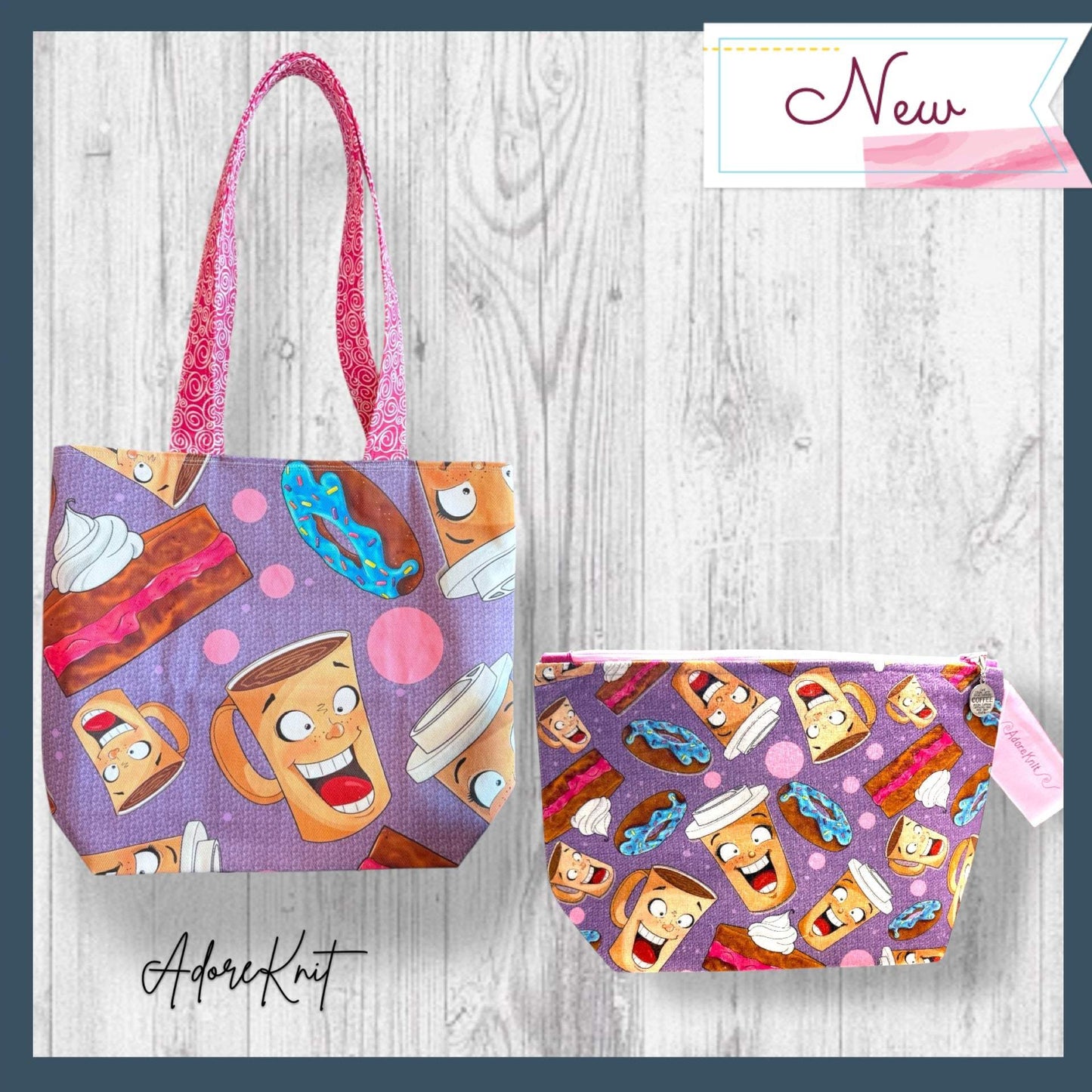 Caffeinated Cuties Project Bag