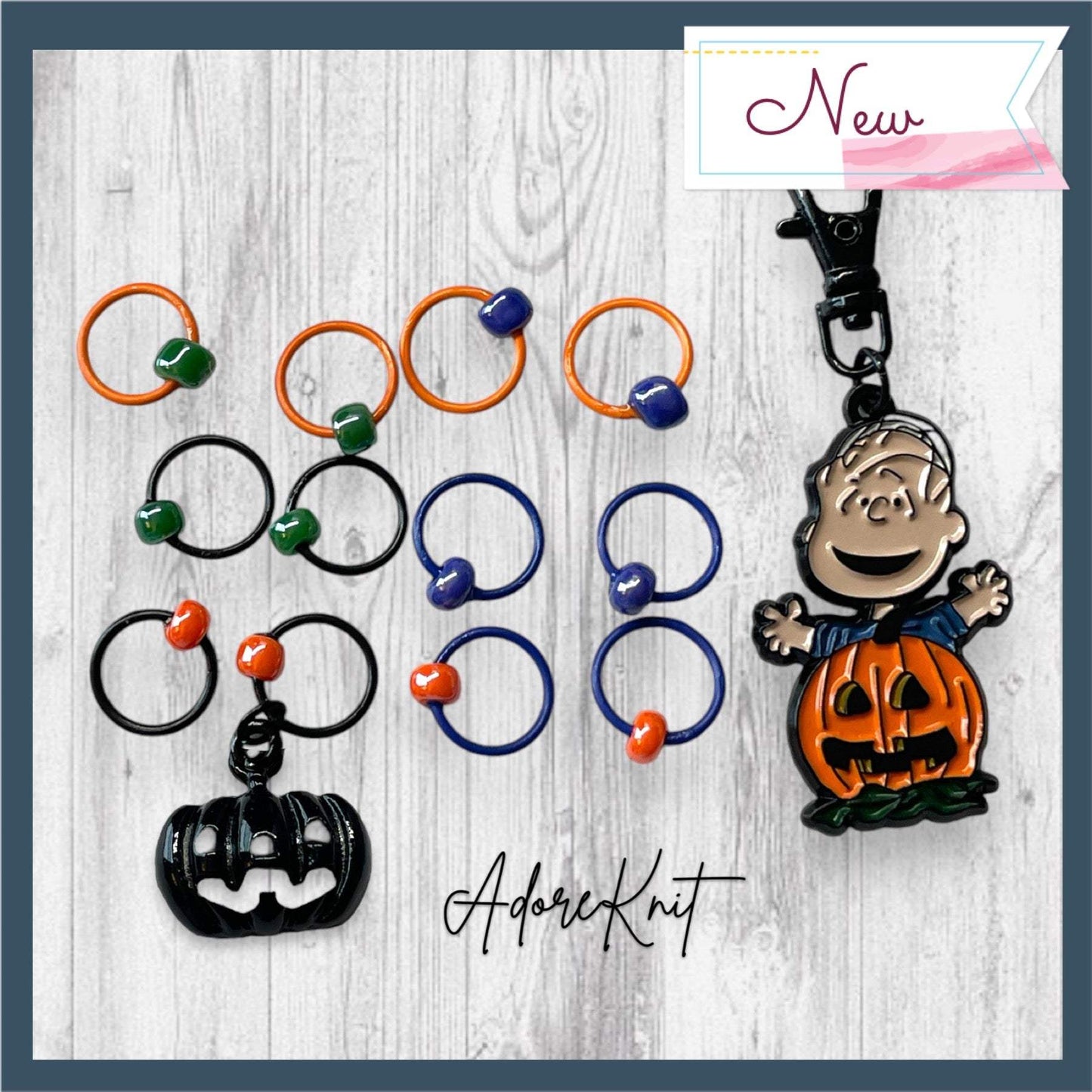 Most Sincere Pumpkin Patch Progress and Stitch Markers