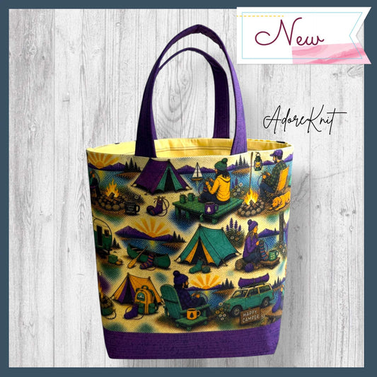 Camp Side Stitches Project Bag