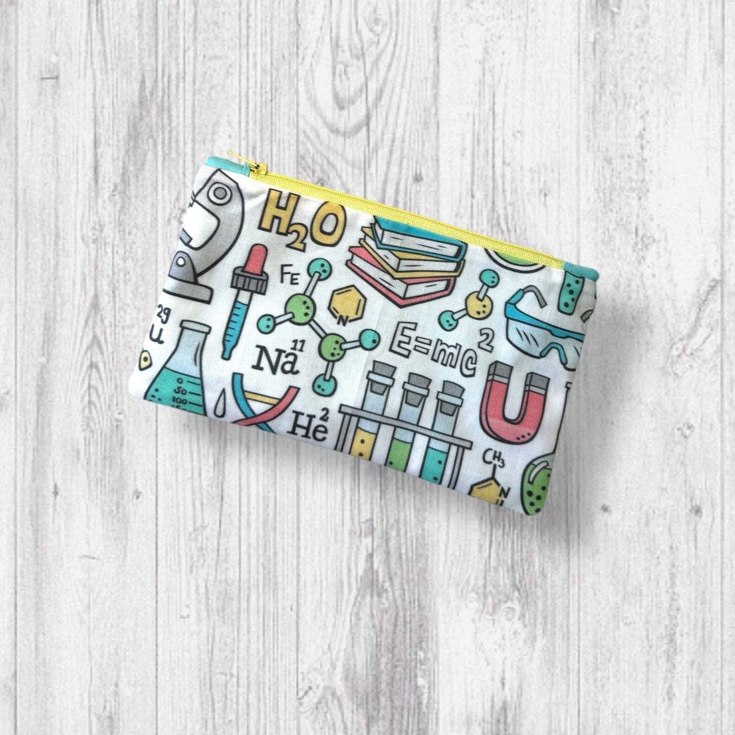 Microscopes Always Win Arguments Project Bag green zipper