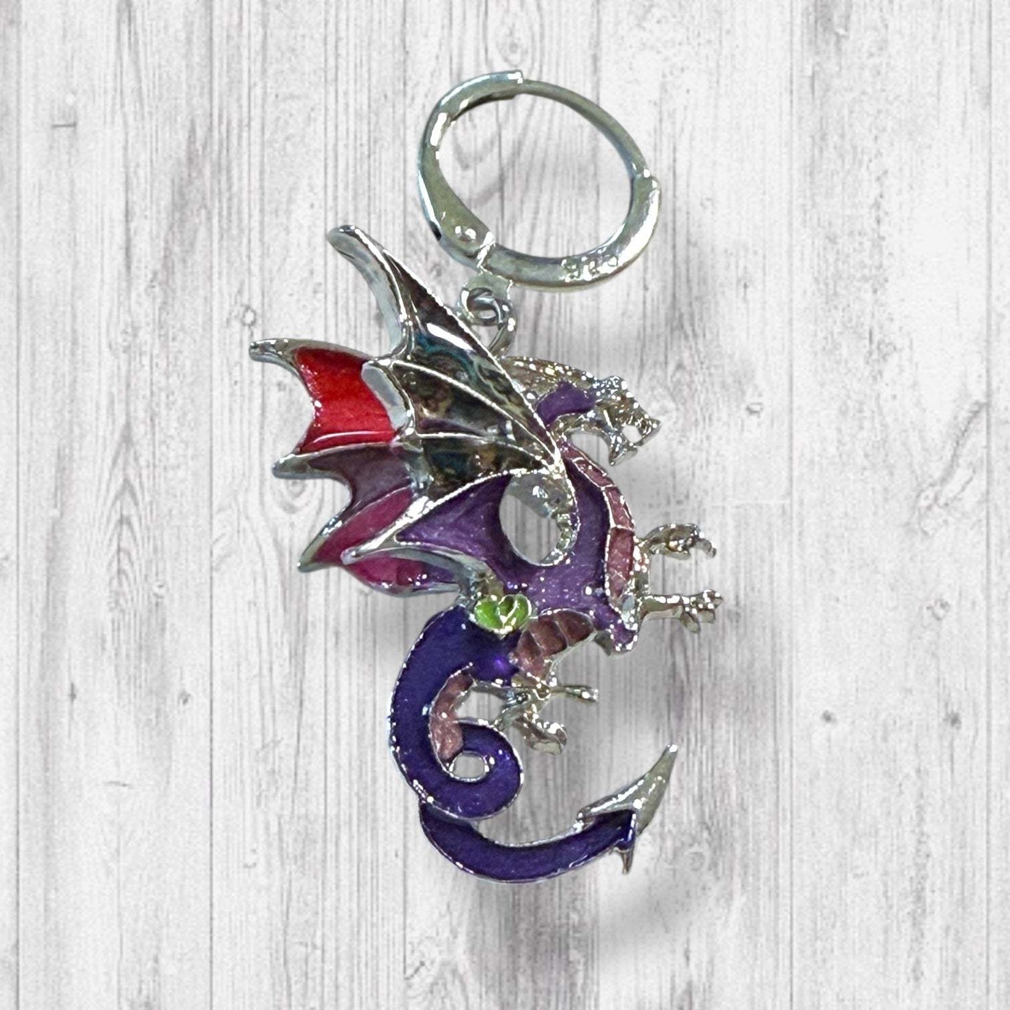 You Don't Have To Believe In Dragons Progress and Stitch Markers