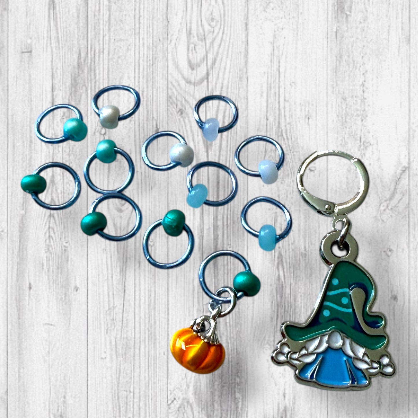 2025 Gnomeleaf Gathering Gnorah Progress & Stitch Marker Sets for Imagined Landscapes