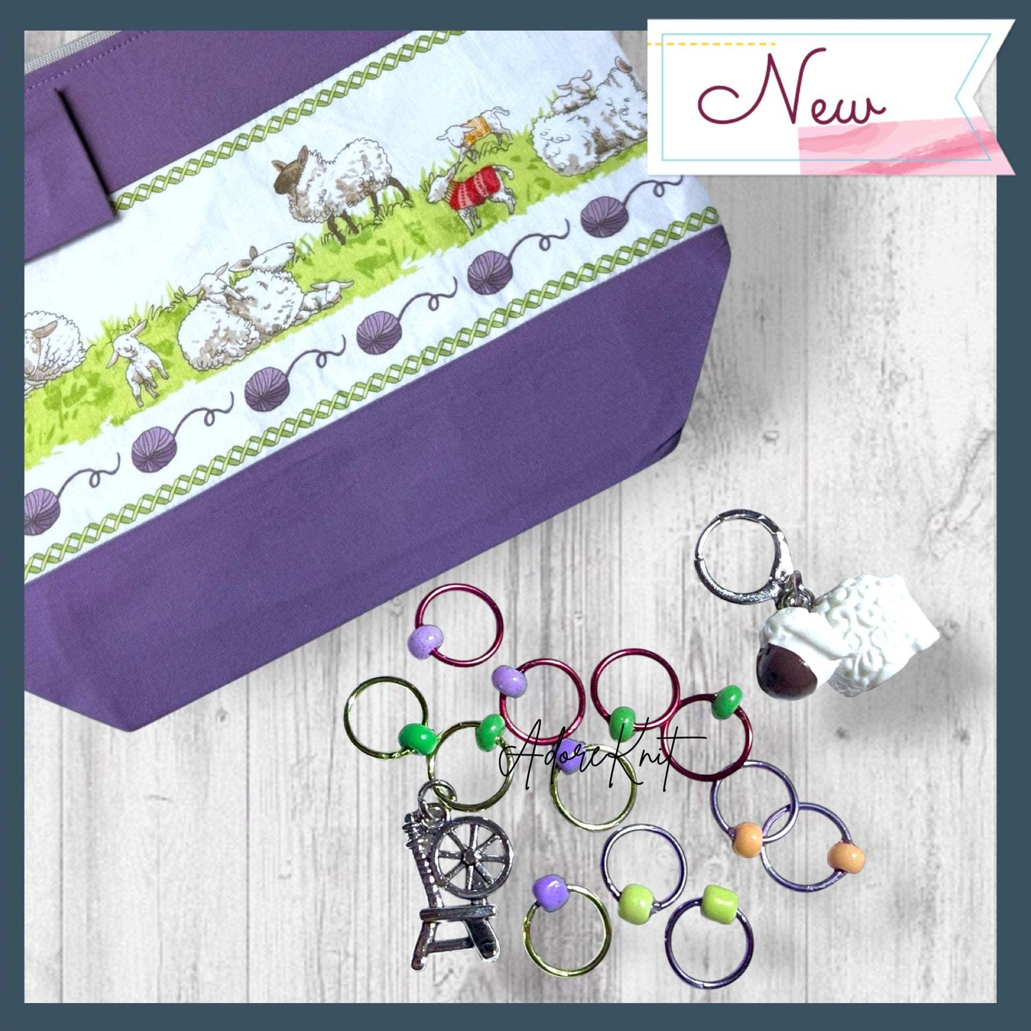 Ewe Made This Happen Progress and Stitch Markers