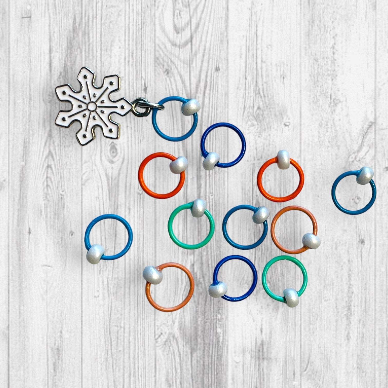 Time for some Mitten Knittin' (White) Progress and Stitch MarkersAdoreKnitTime for some Mitten Knittin' Progress and Stitch Markers are here to help with your accessory knitting!  These stitch markers are great for a knitter or crocheter. Mitten Knittin' (White) Progress