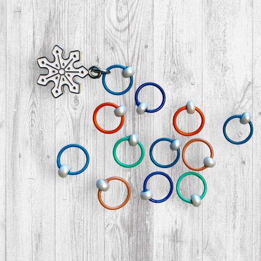 Time for some Mitten Knittin' (White) Progress and Stitch MarkersAdoreKnitTime for some Mitten Knittin' Progress and Stitch Markers are here to help with your accessory knitting! These stitch markers are great for a knitter or crocheter. Mitten Knittin' (White) Progress