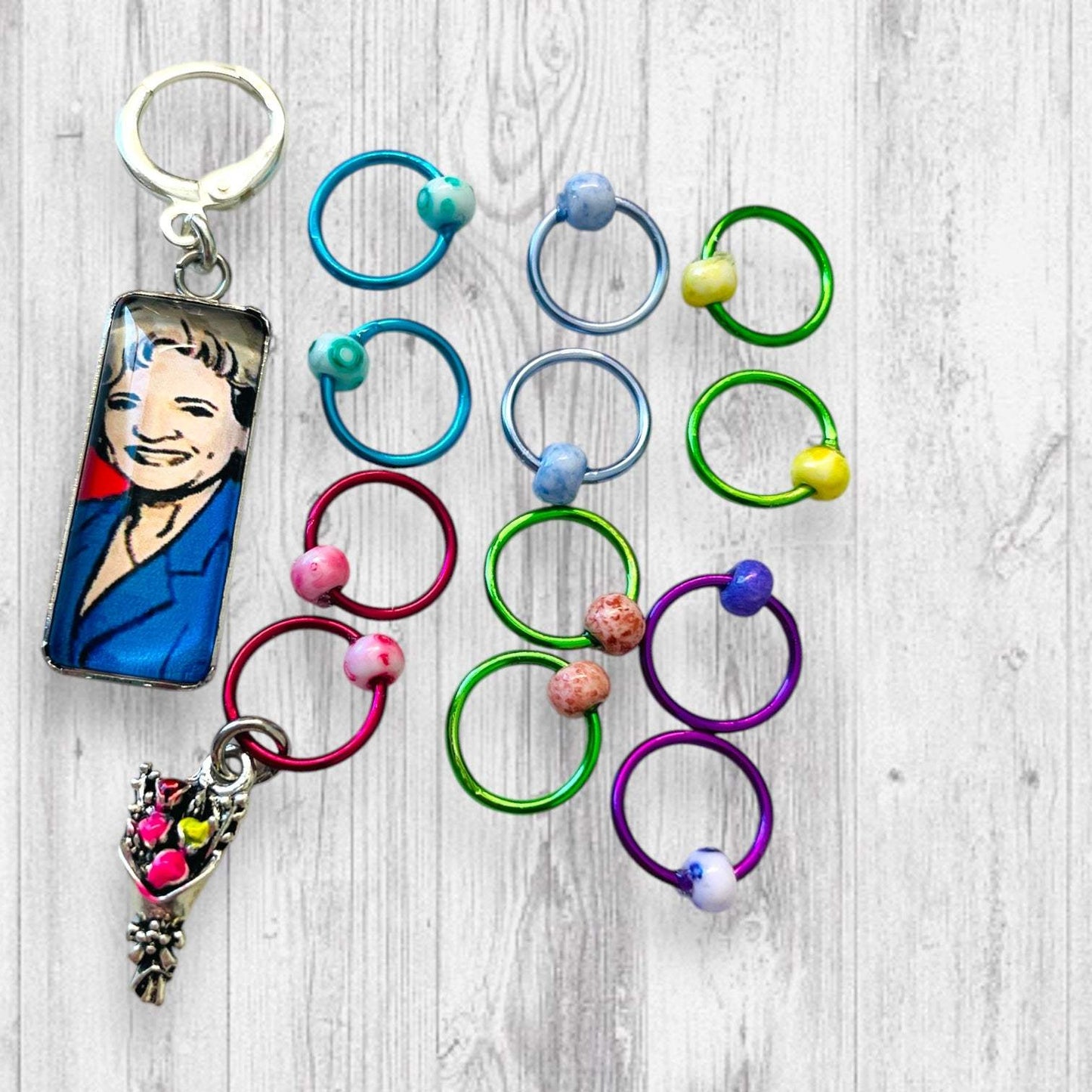 Are you a Rose or a Blanche Progress and Stitch Markers