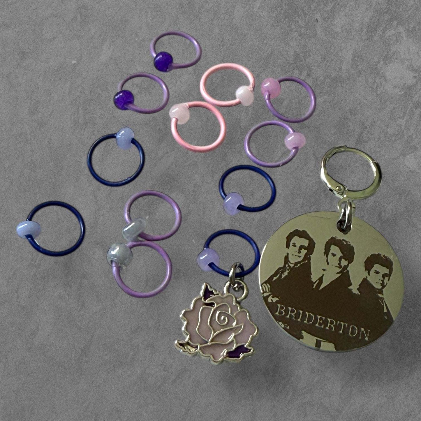Bridgerton Brothers Progress and Stitch Markers