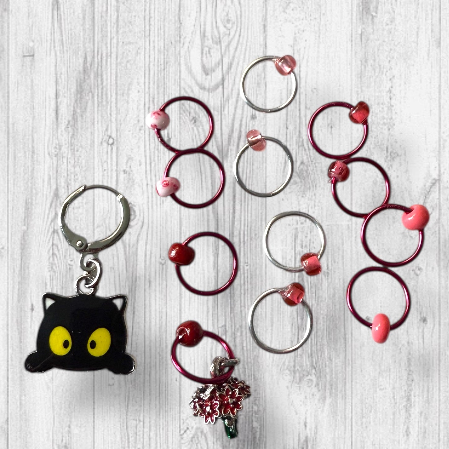 Plant Pots and Paws Progress & Stitch Markers