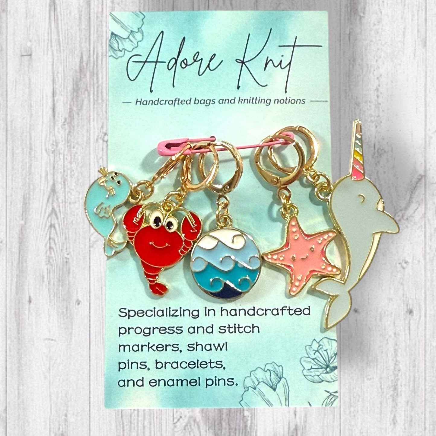 A Drift of Ocean Friends Progress Marker Set