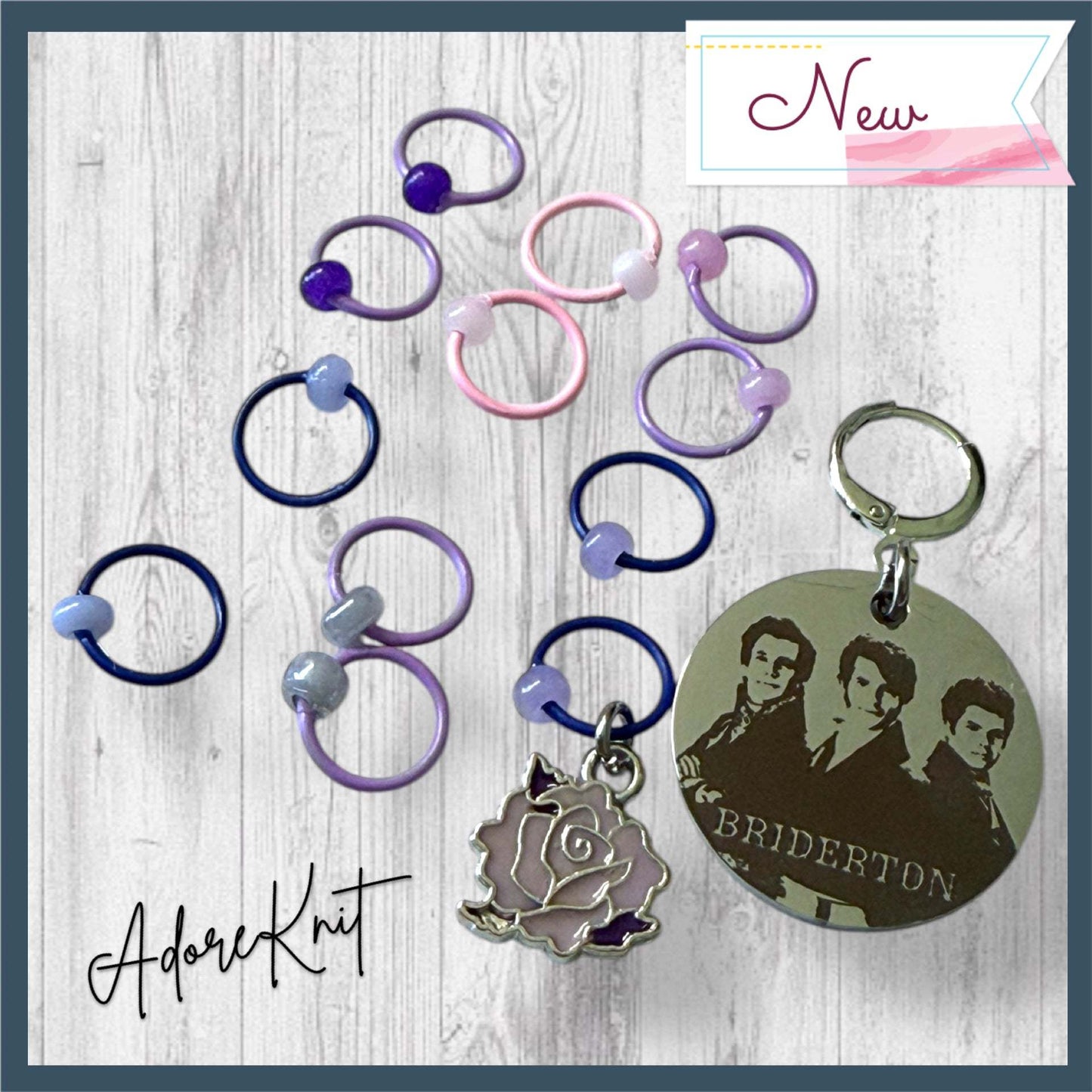 Bridgerton Brothers Progress and Stitch Markers