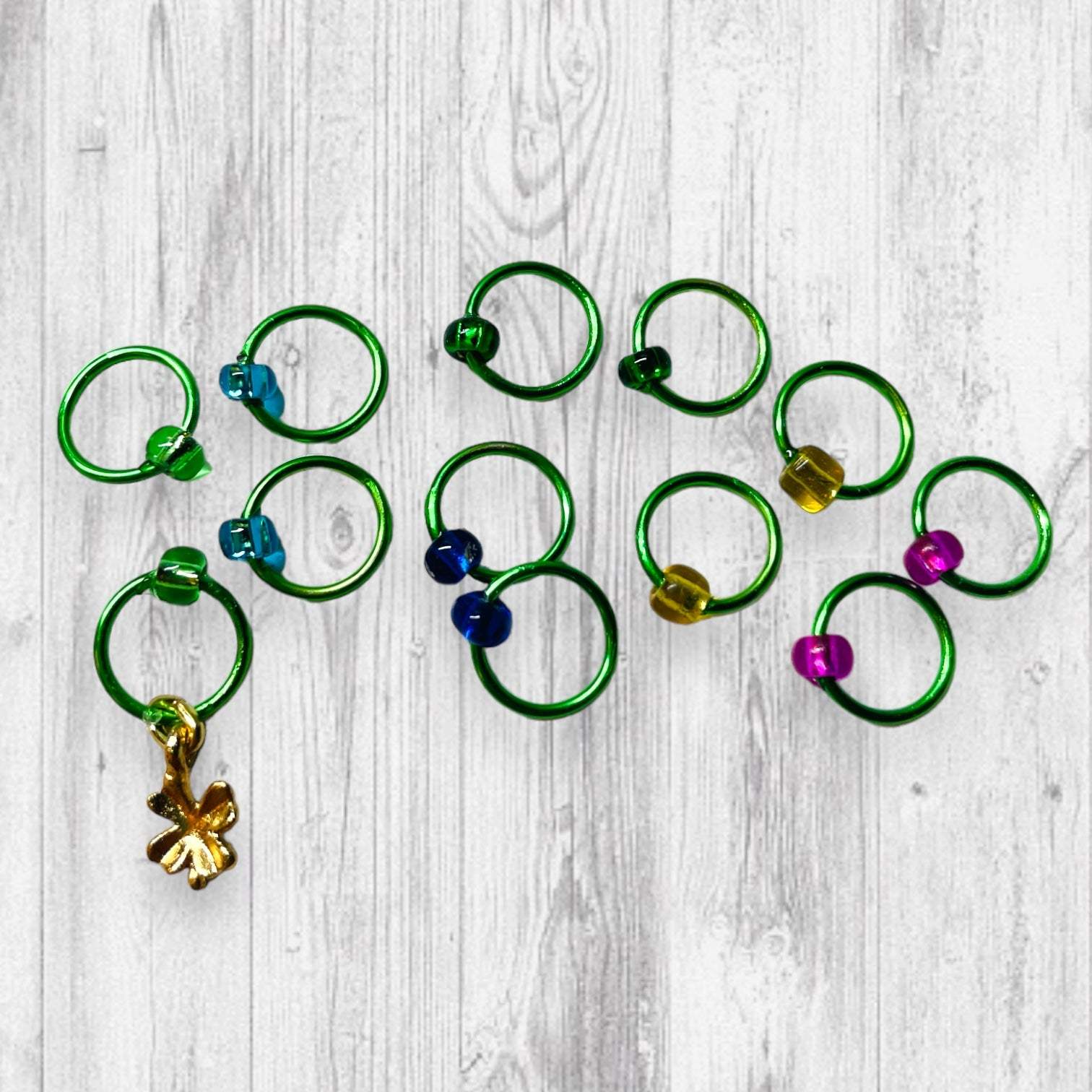 May Your Heart be as Light as a Song Progress and Stitch Markers - AdoreKnit