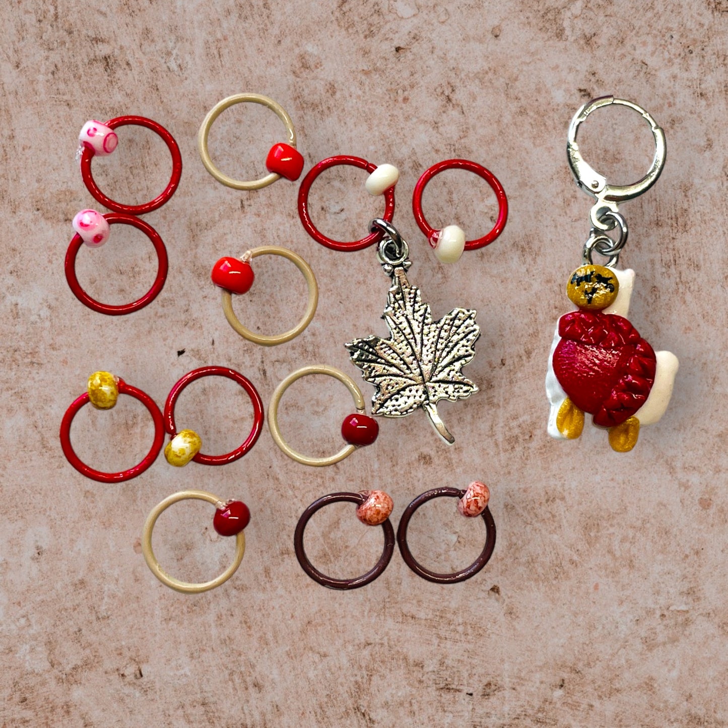 Alpacas in Scarves or Sweaters Progress and Stitch Markers - AdoreKnit
