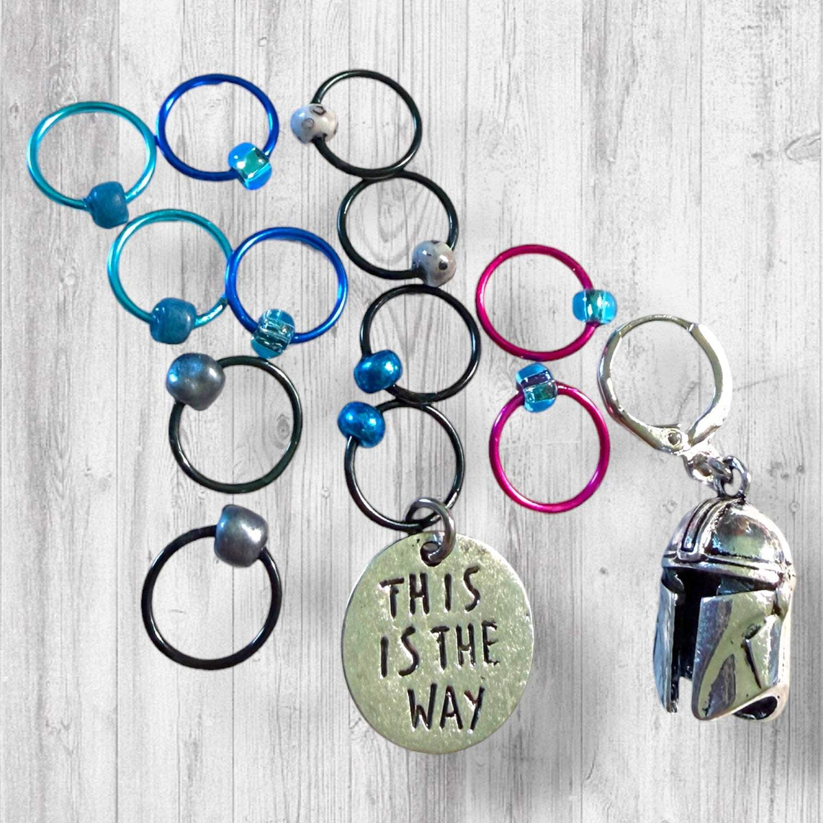 This Is the Way to Finish the Project Progress and Stitch Markers