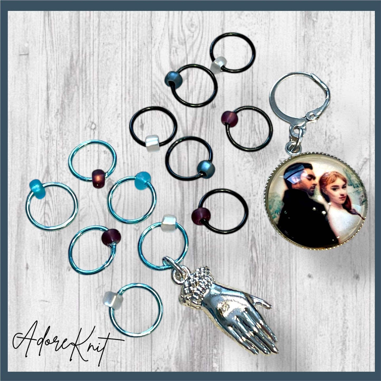 To Meet a Beautiful Woman Progress and Stitch Markers