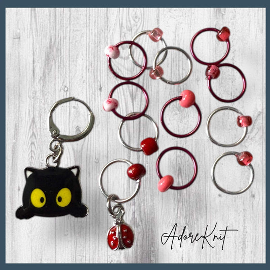 Plant Pots and Paws Progress & Stitch Markers