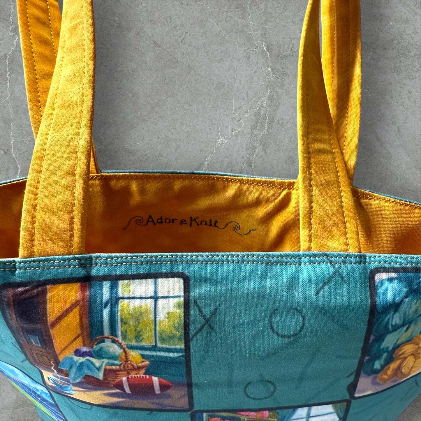 PREORDER AdoreKnit 2025 Exclusive Pigskin Party Project Tote Bag