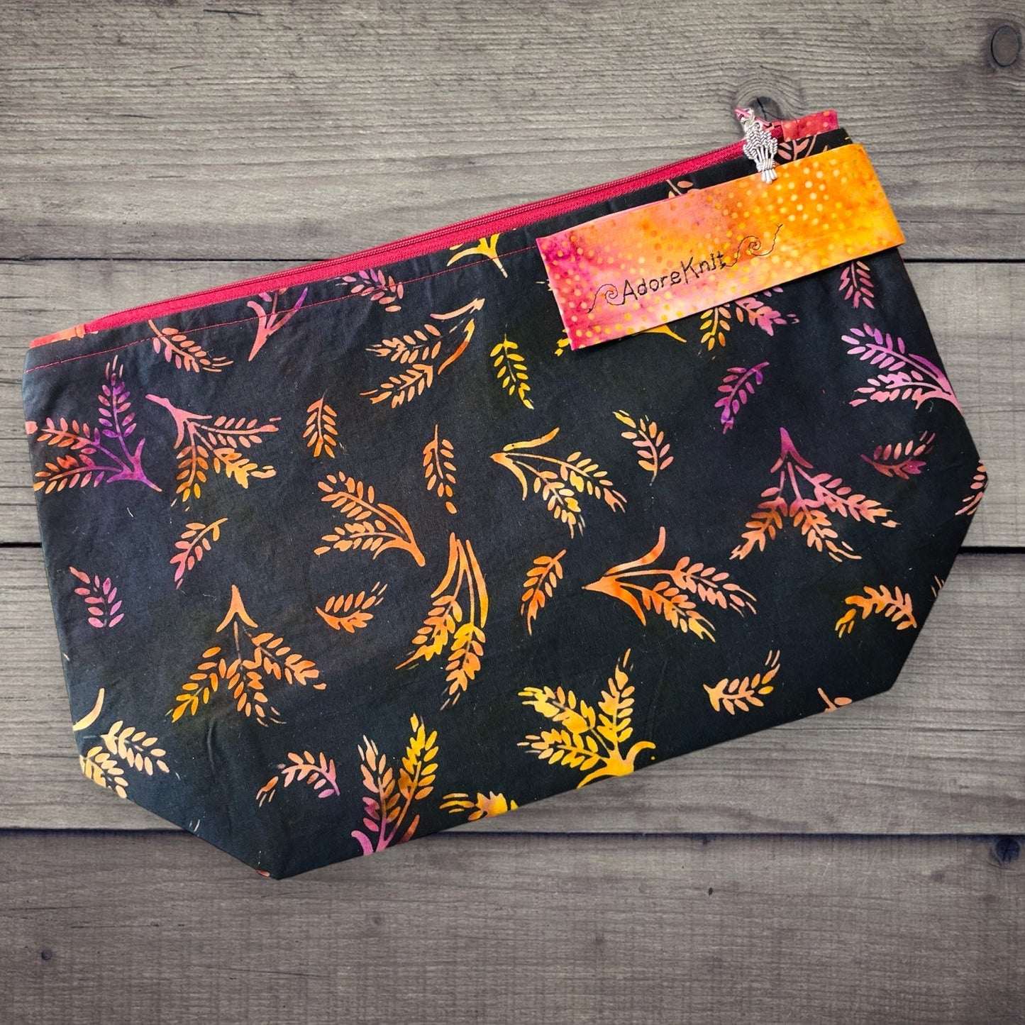 2023 Pigskin Party Fall Wheat Harvest Project Bag - AdoreKnit
