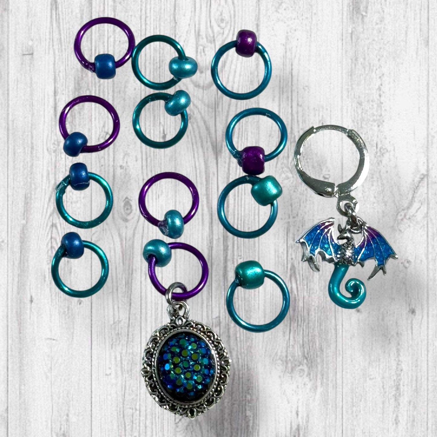 Twice as Beautiful Progress and Stitch Markers