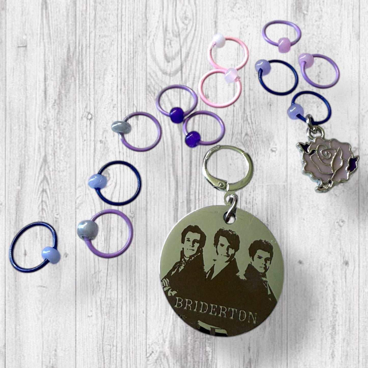 Bridgerton Brothers Progress and Stitch Markers