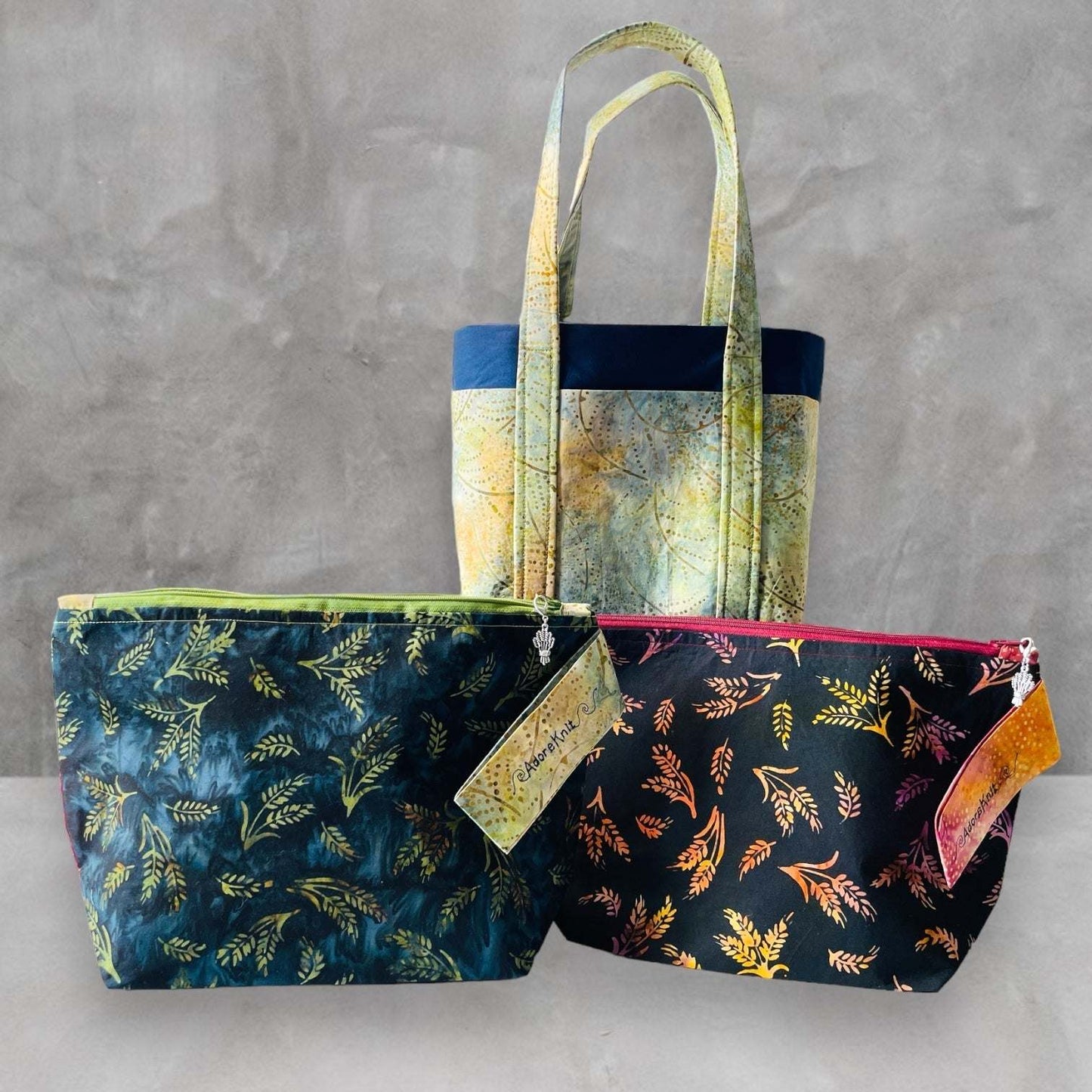 2023 Pigskin Party Fall Wheat Harvest Project Bag - AdoreKnit