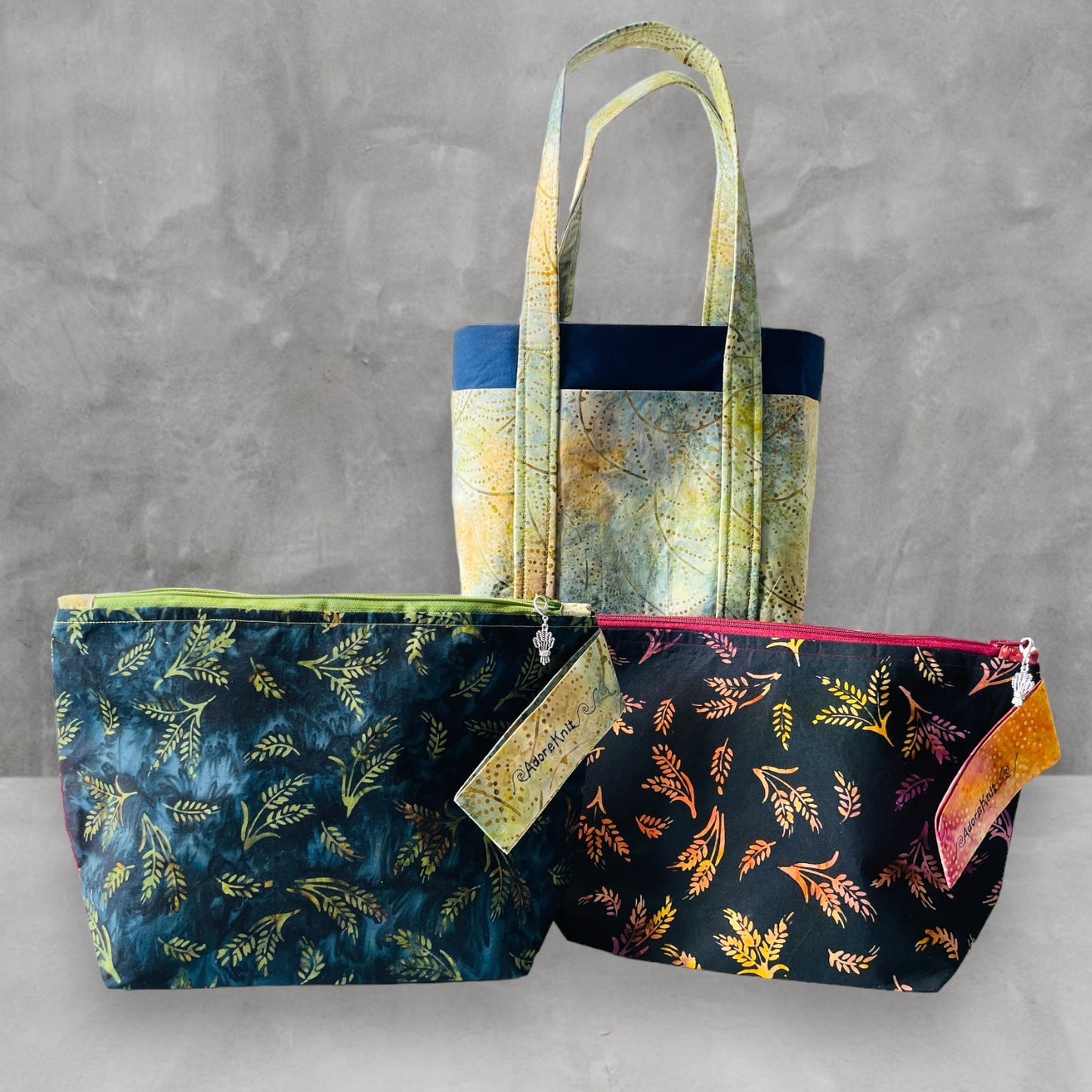 2023 Pigskin Party Fall Wheat Harvest Project Bag - AdoreKnit
