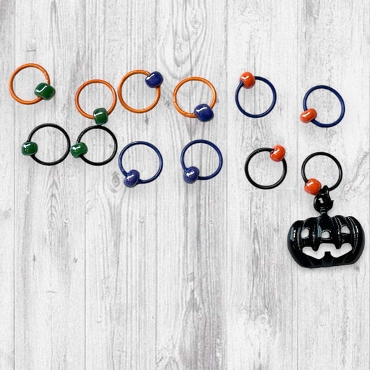 Most Sincere Pumpkin Patch Progress and Stitch Markers