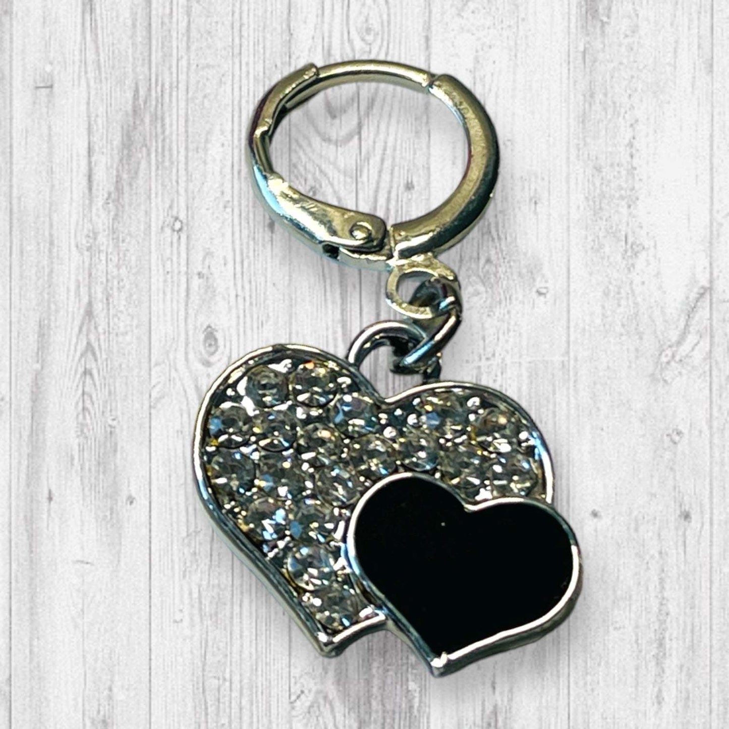 Live Laugh Love Together Heart Progress and Stitch Markers