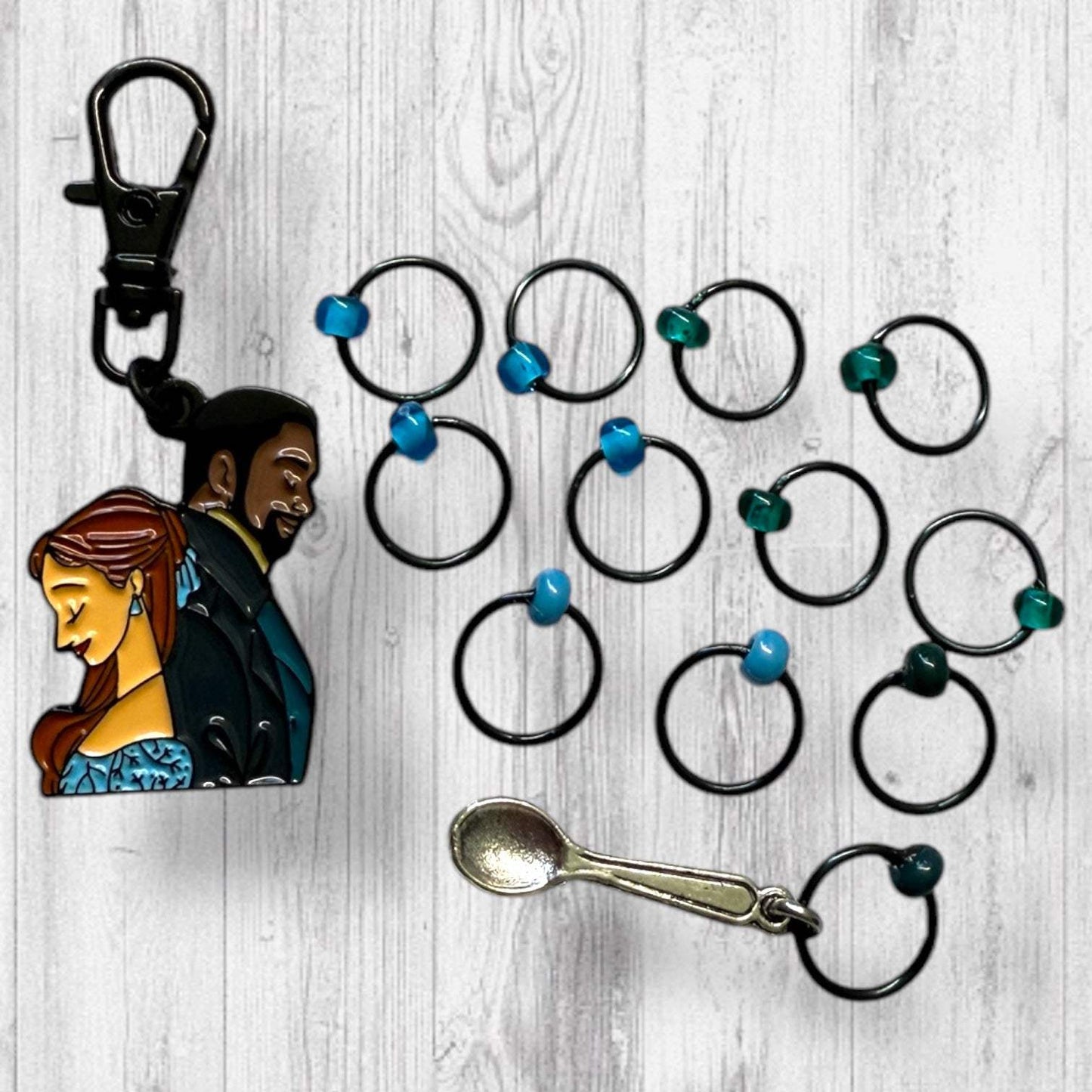 Sweet Temptation Progress and Stitch Markers