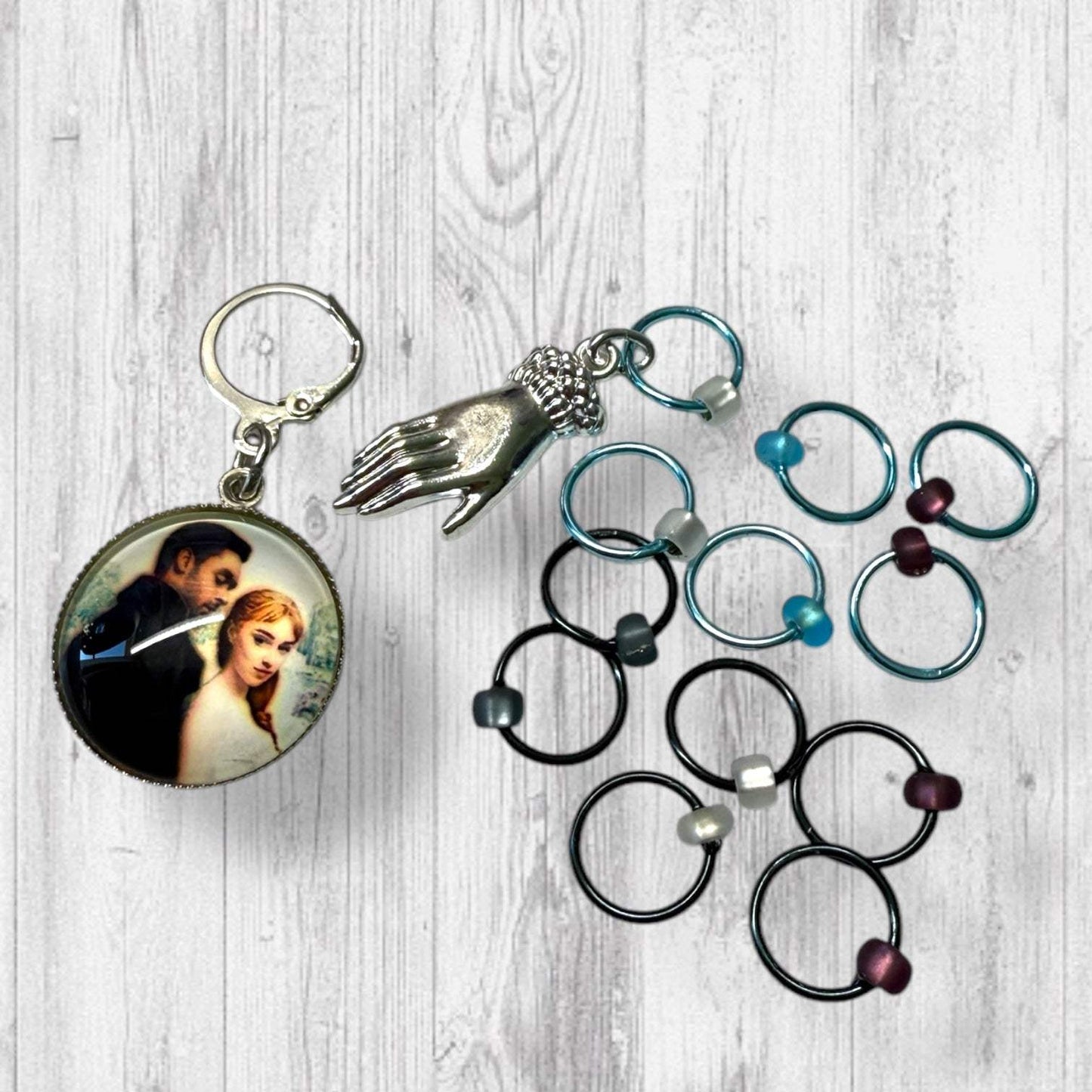 To Meet a Beautiful Woman Progress and Stitch Markers