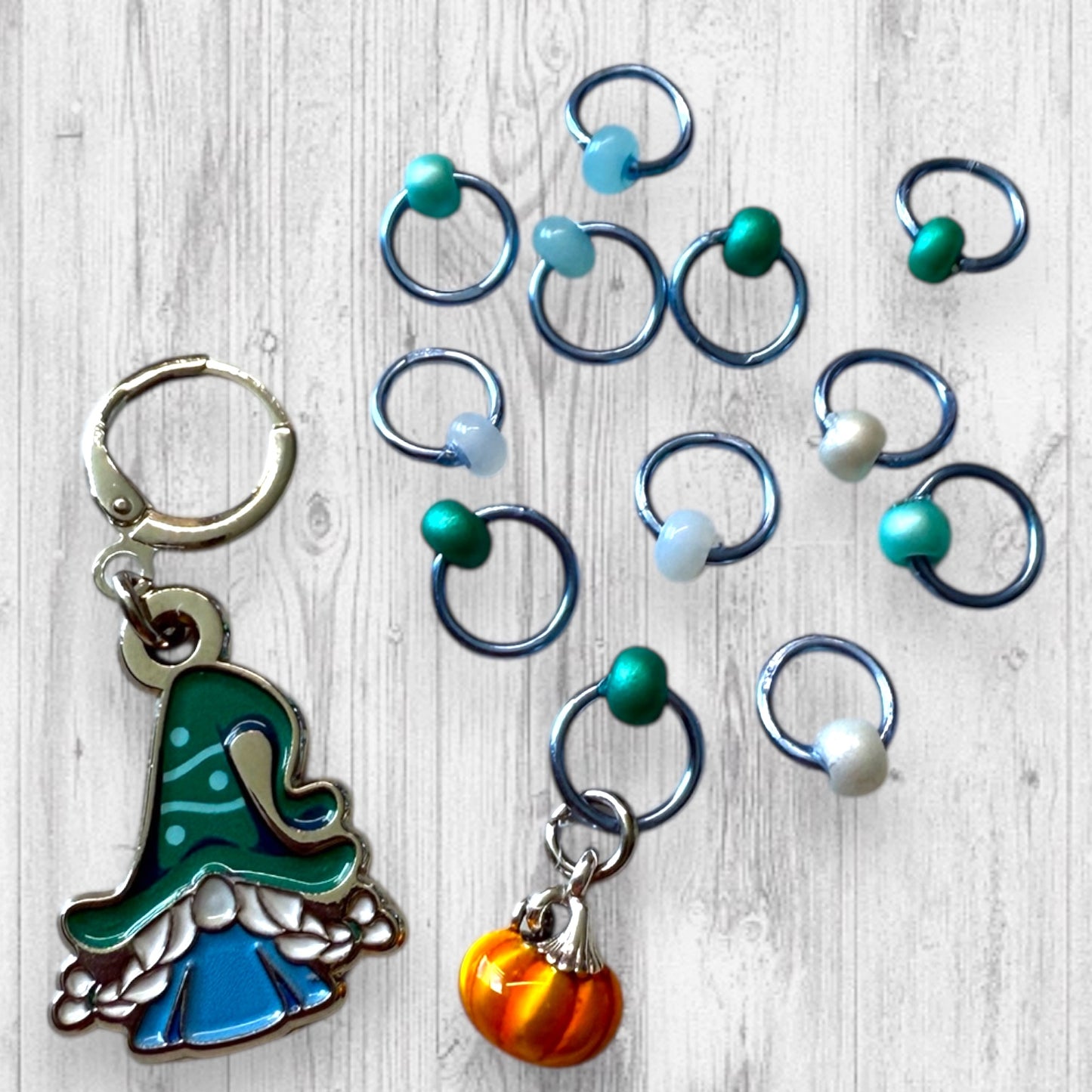 2025 Gnomeleaf Gathering Gnorah Progress & Stitch Marker Sets for Imagined Landscapes