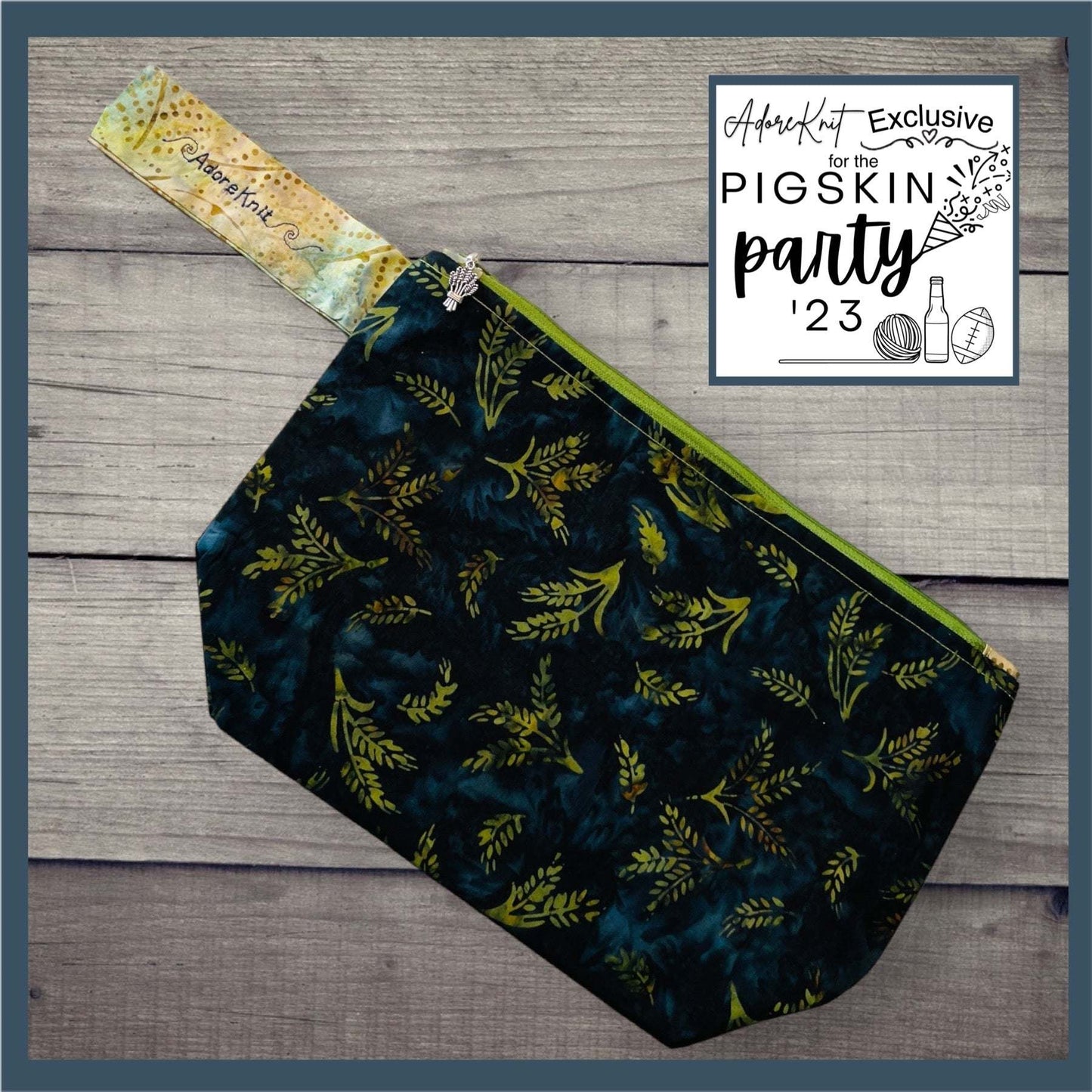 2023 Pigskin Party Fall Wheat Harvest Project Bag - AdoreKnit