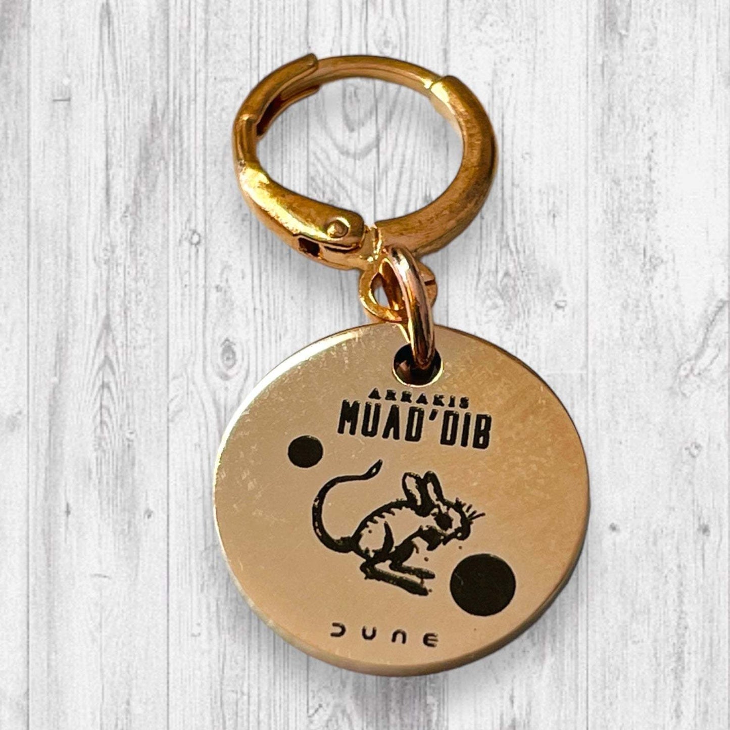 Arrakis Muad'Dib Progress and Stitch Markers - AdoreKnit