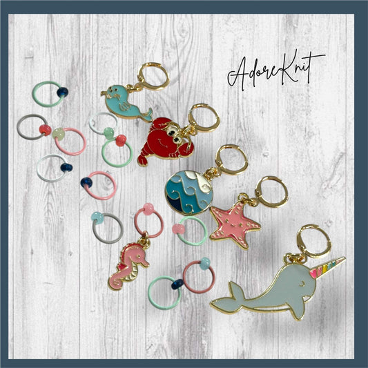 A Drift of Ocean Friends Progress Marker Set