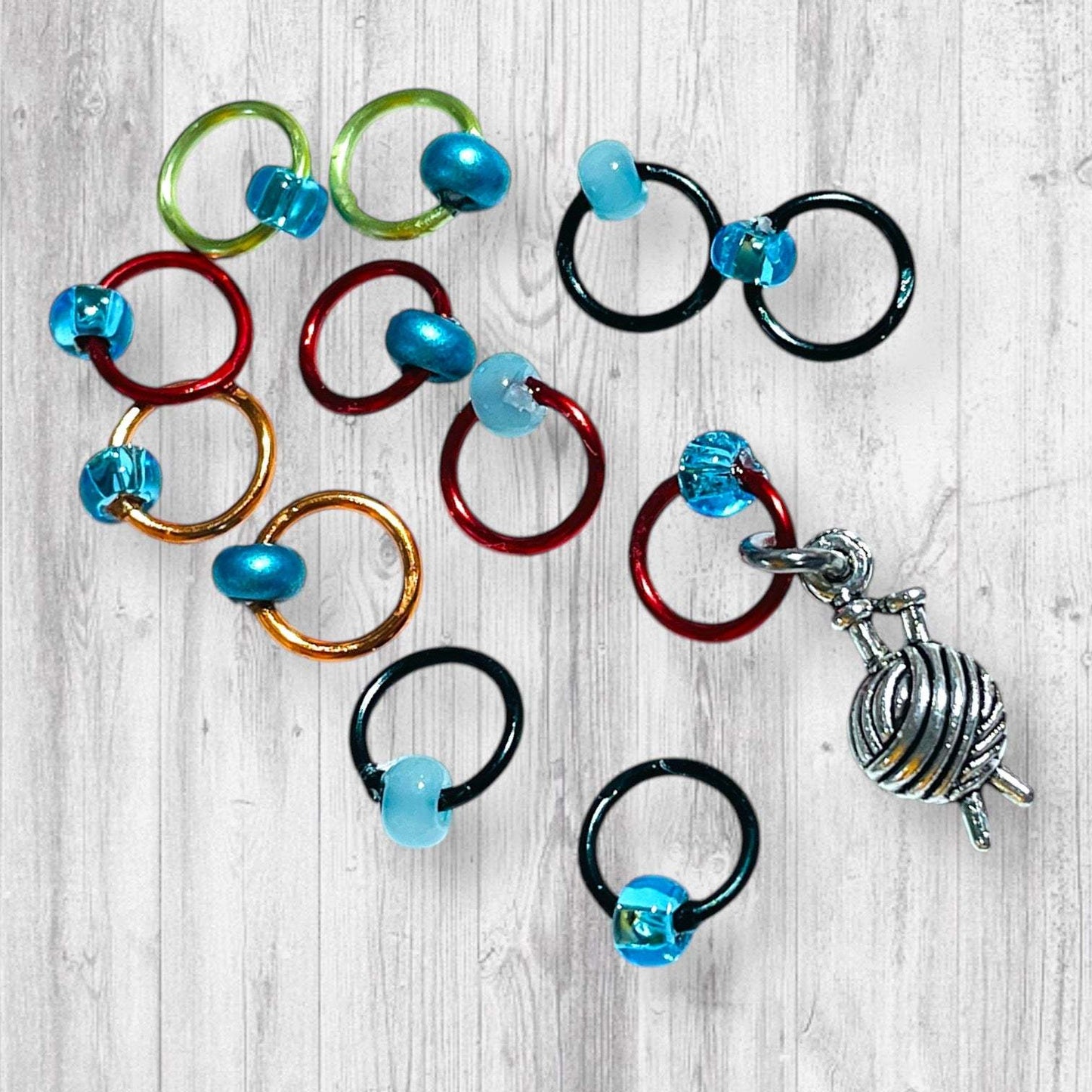 Cat-tastrophe in Every Stitch Progress & Stitch Markers