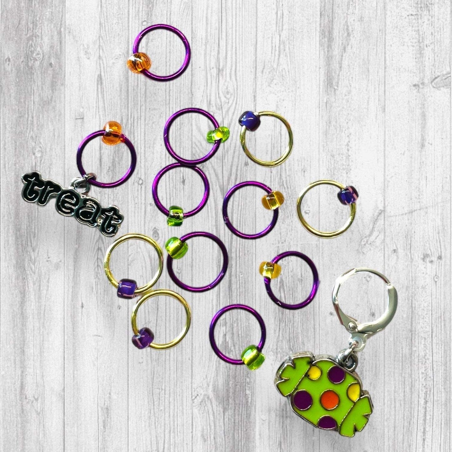 Official Candy Tester Progress and Stitch Markers - AdoreKnit