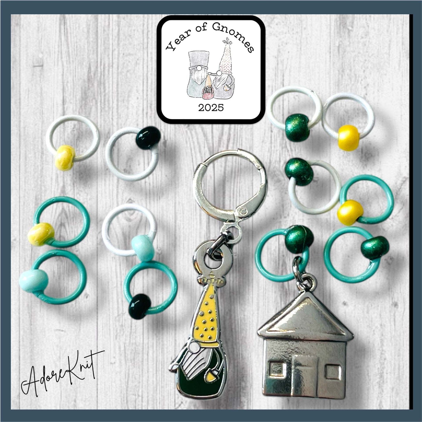 2025 Gnectar Gnome Progress and Stitch Markers for Imagined Landscapes