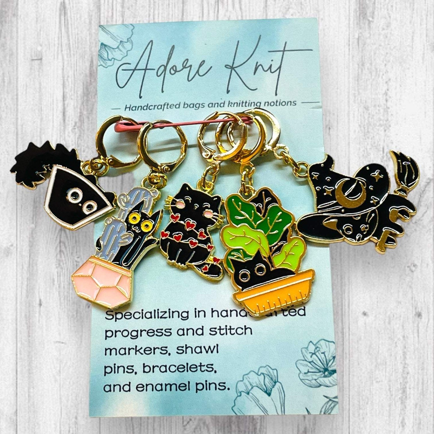 Turbulent Black Cat!!!! Progress Marker Set - AdoreKnit