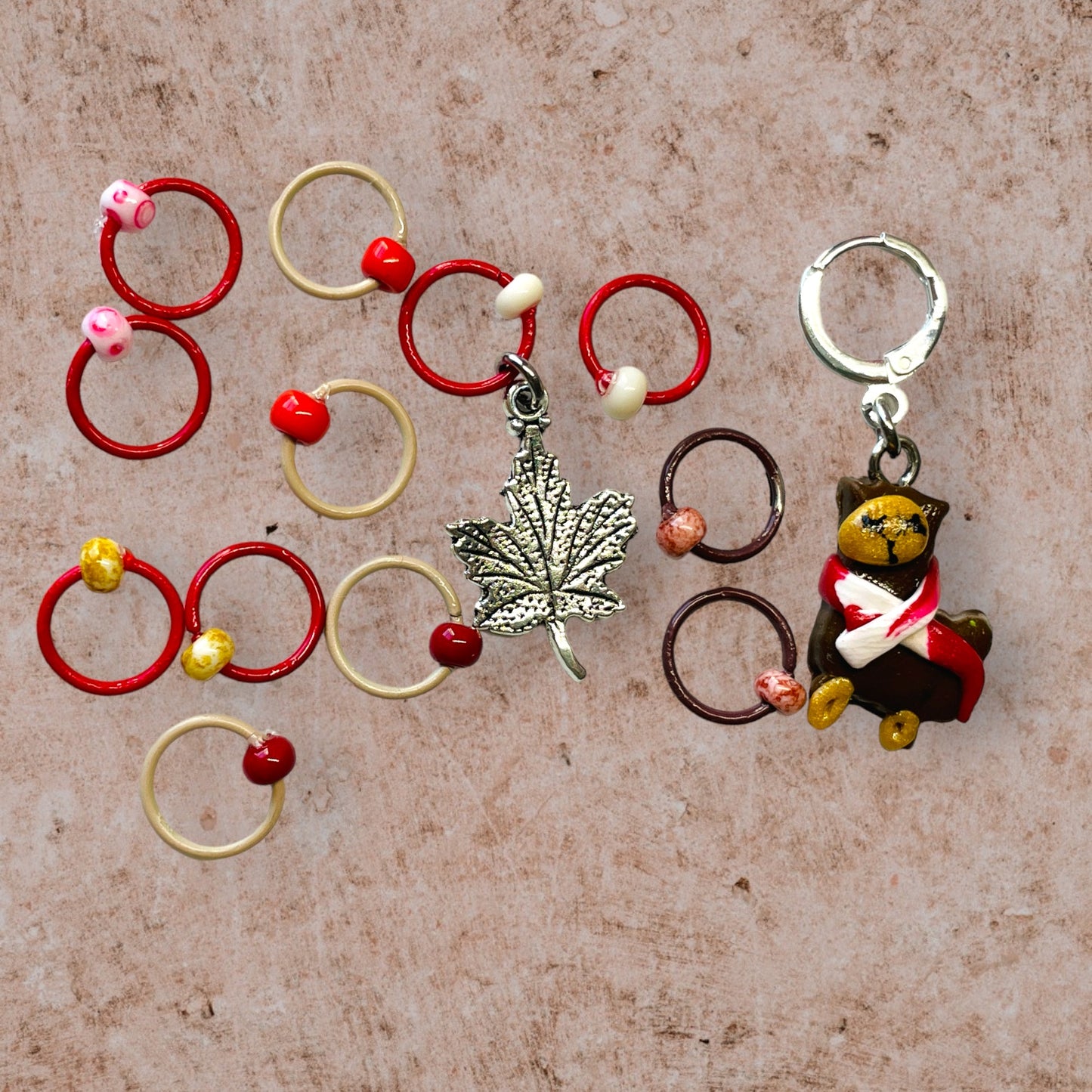 Alpacas in Scarves or Sweaters Progress and Stitch Markers - AdoreKnit