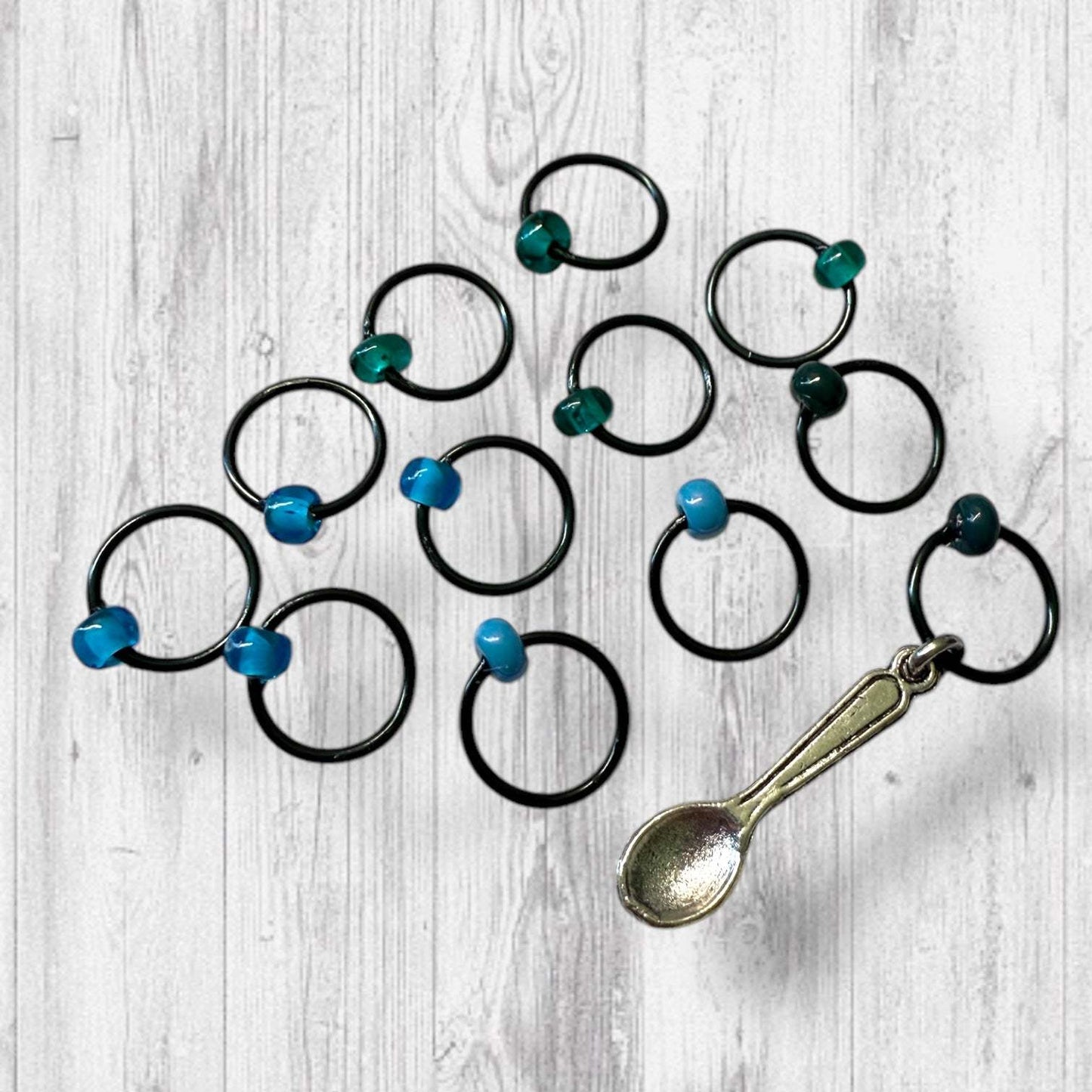Sweet Temptation Progress and Stitch Markers